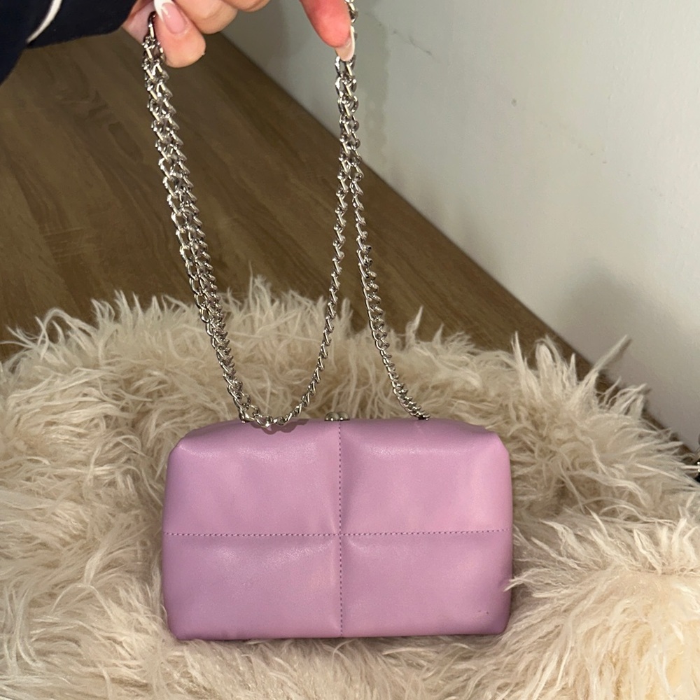 Lavender Chain Strap Women's Bag